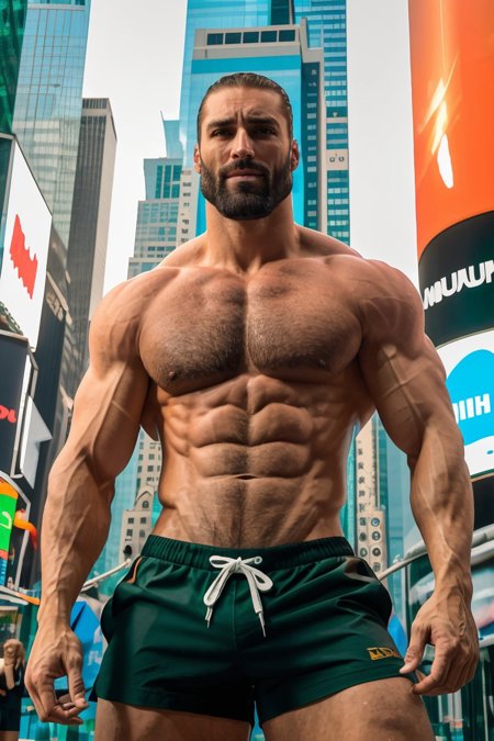 123123143554382-3163241797-RAW photo, (close up photo_1.2) of gigachad, wearing shorts, posing for the camera,in times square, (solo_1.1), 8k uhd, dslr, hi.jpg